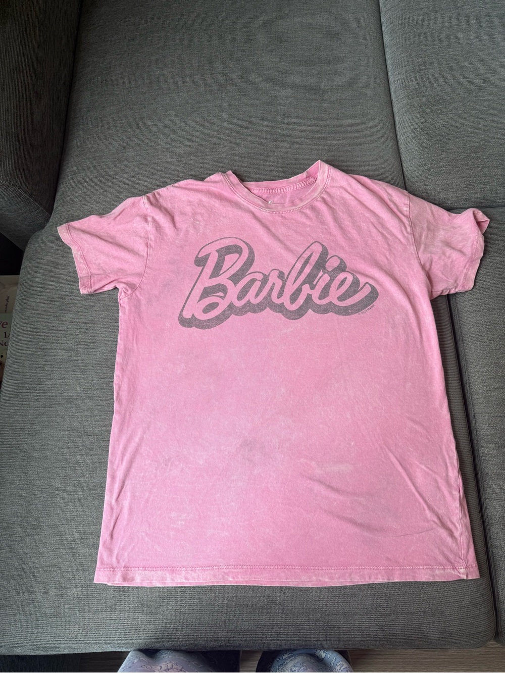 Hollister Pink Barbie Script Graphic Tee
